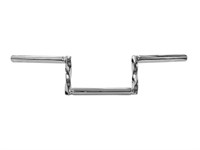 Guidon "Z" torsadé 10cm / largeur 61cm chromé Guidon "Z" torsadé 10cm / largeur 61cm chromé