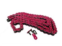 Chaîne moteur ROSE FLUO (415H) 128 maillons Chaîne moteur ROSE FLUO (415H) 128 maillons