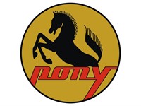 Aufkleber Pony Wappen (48mm)