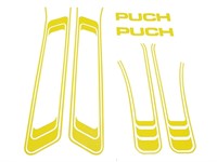Kit déco/autocollants PUCH jaune, gauche + droit