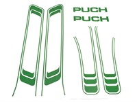 Aufkleber Puch links + rechts grün Aufkleber Puch links + rechts grün