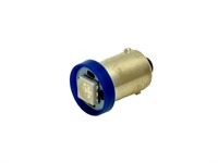Ampoule de phare à LED's 6V (BA9S), à clipser, BLEU