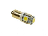 Ampoule de phare arrière a LED's 12V (BA9S), à clipser, BLANC Ampoule de phare arrière a LED's 12V (BA9S), à clipser, BLANC