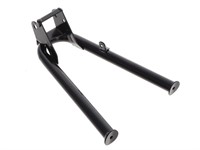 Béquille centrale originale noire, version courte 265mm, vélomoteurs PEUGEOT 103 SP/MVL Béquille centrale originale noire, version courte 265mm, vélomoteurs PEUGEOT 103 SP/MVL