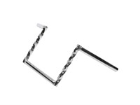 Lenker Gabelplatte 21 cm Chrom "Z" gedreht Lenker Gabelplatte 21 cm Chrom "Z" gedreht