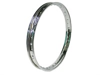 Cerceau de jante vide chromé, 1.35 x 19" largeur 49mm, pour roue à rayons (36 trous) Cerceau de jante vide chromé, 1.35 x 19" largeur 49mm, pour roue à rayons (36 trous)