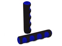 Grips STR8 pour leviers de freins universels, en mousse, bleu