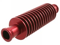 Durchlaufkühler STR8, rund, Anschlussweite 17mm / Innendurchmesser 13mm, rot