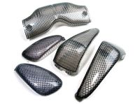 Blinkergläser und Rücklicht STR8, Gilera Runner (bis Bj. 2003), carbon-look Blinkergläser und Rücklicht STR8, Gilera Runner (bis Bj. 2003), carbon-look