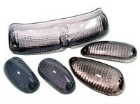 Blinkergläser und Rücklicht STR8, Piaggio TPH / NRG, schwarz Blinkergläser und Rücklicht STR8, Piaggio TPH / NRG, schwarz