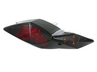 Rücklicht STR8 Black-Line LED, inkl. Blinkerfunktion, Peugeot Speedfight 3, mit Prüfzeichen