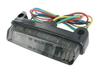 Feu arrière STR8 Black-Line MINI LED, clignotant intégrés, universel, homologué CE