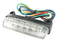 Rücklicht STR8 MINI LED inkl. Blinkfunktion, universal, weiß, mit E-Prüfzeichen