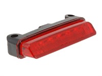 Feu arrière STR8 Black-Line MINI LED vitre rouge, clignotant intégrés, universel, homologué CE