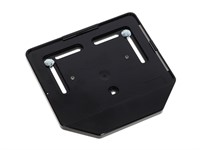 Support de plaque d'immatriculation Suisse scooter /moto en plastique noir Support de plaque d'immatriculation Suisse scooter /moto en plastique noir
