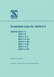 Ersatzteilkatalog Sachs Motor 502/1 A, B,AX, ACH, A DK, A NL,A S, A SF