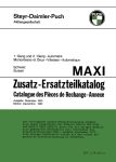 Catalogue de pièces de rechange supplémentaires Puch Maxi N off Road, Maxi S (Frey Spezial) 1 et 2 vitesses Catalogue de pièces de rechange supplémentaires Puch Maxi N off Road, Maxi S (Frey Spezial) 1 et 2 vitesses