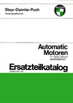 Ersatzteilkatalog Puch Automatik Motoren, 2-Gang, gebläsegekühlt