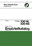 Catalogue de pièces détachées (en allemand), Puch X30 NS / NL (CH)
