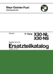 Catalogue de pièces détachées (en allemand), Puch X30 NS / NL (CH) Catalogue de pièces détachées (en allemand), Puch X30 NS / NL (CH)