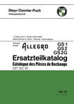 Catalogue de pièces détachées Puch Allegro GS 1, GS 2, GS 2G