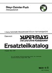 Catalogue de pièces détachées (en Allemand), vélomoteur PUCH Supermaxi