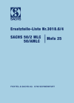 Ersatzteilliste Sachs 50/2 MLC, 50/AMLC und Mofa 25 Ersatzteilliste Sachs 50/2 MLC, 50/AMLC und Mofa 25