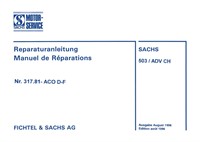 Werkstatthandbuch Sachs 503 ADV CH Motor