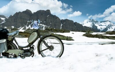 Auch im Winter mit dem Mofa unterwegs?