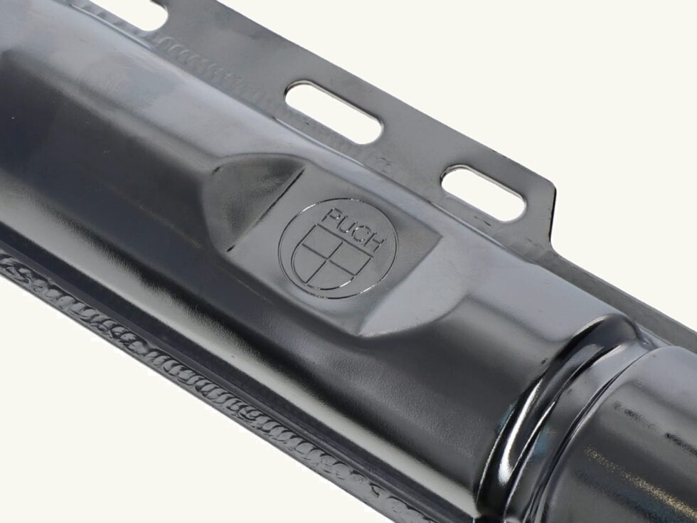 Auspuff 22mm Puch Maxi 2-Teiler (Special-Power) mit CH-Nummer und Logo Auspuff-Puch-Maxi-980x735-