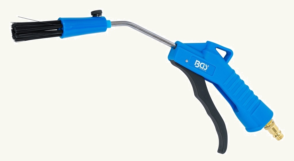 BGS Druckluft Ausblaspistole mit Pinsel