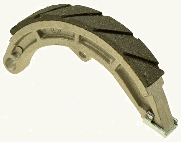 Bremsbacke AKOA Racing geschlitzt, Piaggio Ciao / Si hinten (Guss und Speichenrad) Bremsbacke AKOA Racing geschlitzt, Piaggio Ciao und Si hinten (Guss und Speichenrad)