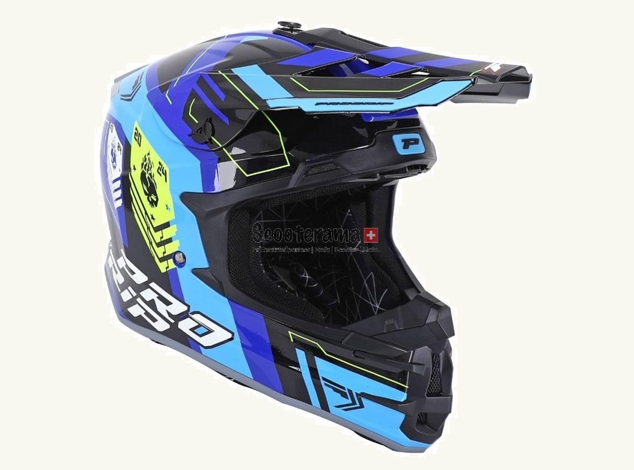 Crosshelm ProGrip 3080 Spirits blau / schwarz, Grösse L