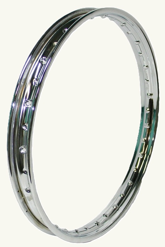Cercle de jante 1,50 x 17" chromé (55 mm de large) Cercle de jante 1,50 x 17" chromé (55 mm de large)