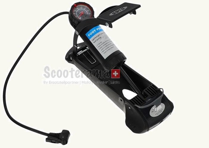 Fussluftpumpe 0-7 Bar inkl. Adapter