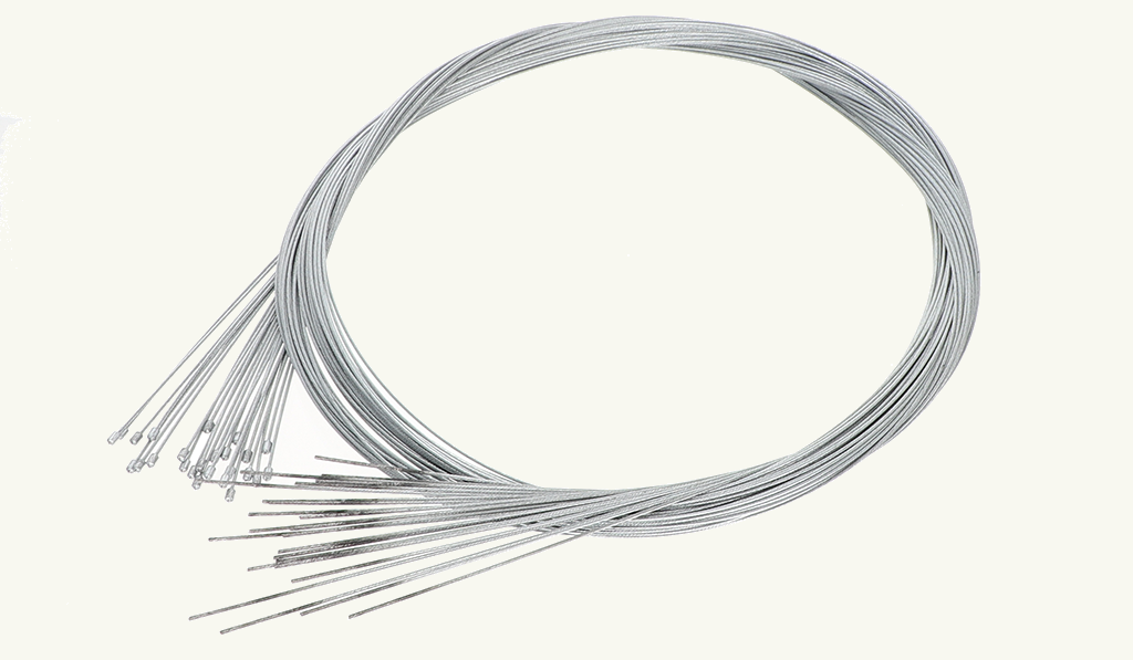 Gaskabel für Bing Vergaser mit Nippelgrösse: Ø 3 x 4mm oder an diversen Mofas, Kleinmotorrädern und Mopeds. Gaskabel Bing 3x4mm 1,2mm (25 Stück)