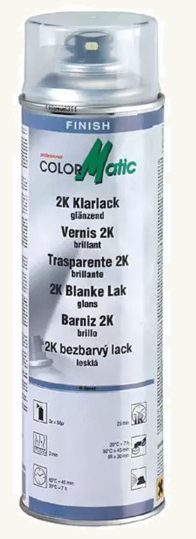 Vernis transparent 2K brillant, 500 ml