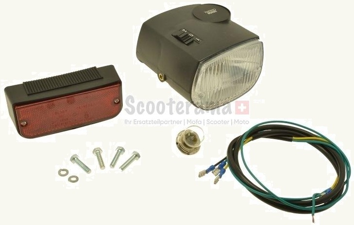 Set Licht Piaggio Ciao 6V schwarz