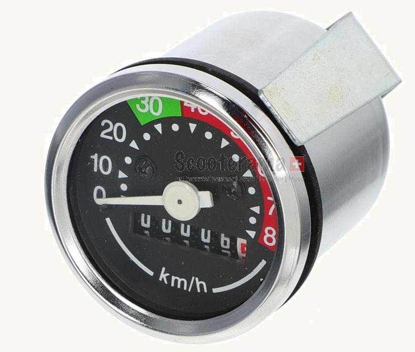 Tacho 80 km/h (Durchmesser 48mm), universel mit VDO-Anschluss