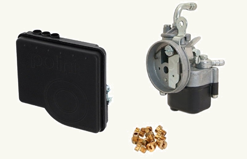 Vergaser SHA 12/12 Piaggio Ciao/Si inkl. Düsenset und Luftfilter Polini Vergaser SHA 12/12 Piaggio Ciao/Si inkl. Düsenset und Luftfilter Polini