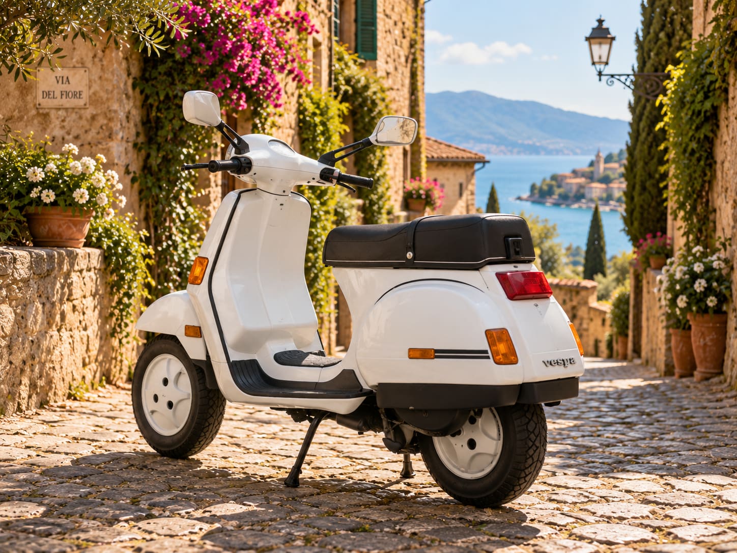 Vespa Cosa vue de l'arrière Vespa Cosa vue de l'arrière