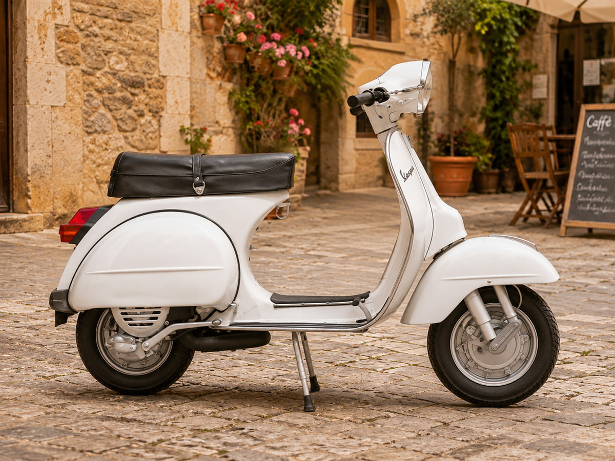 La PX : une silhouette familière dans un format nettement plus grand Vespa PX, scooter en tôle produit pendant près de quatre décennies