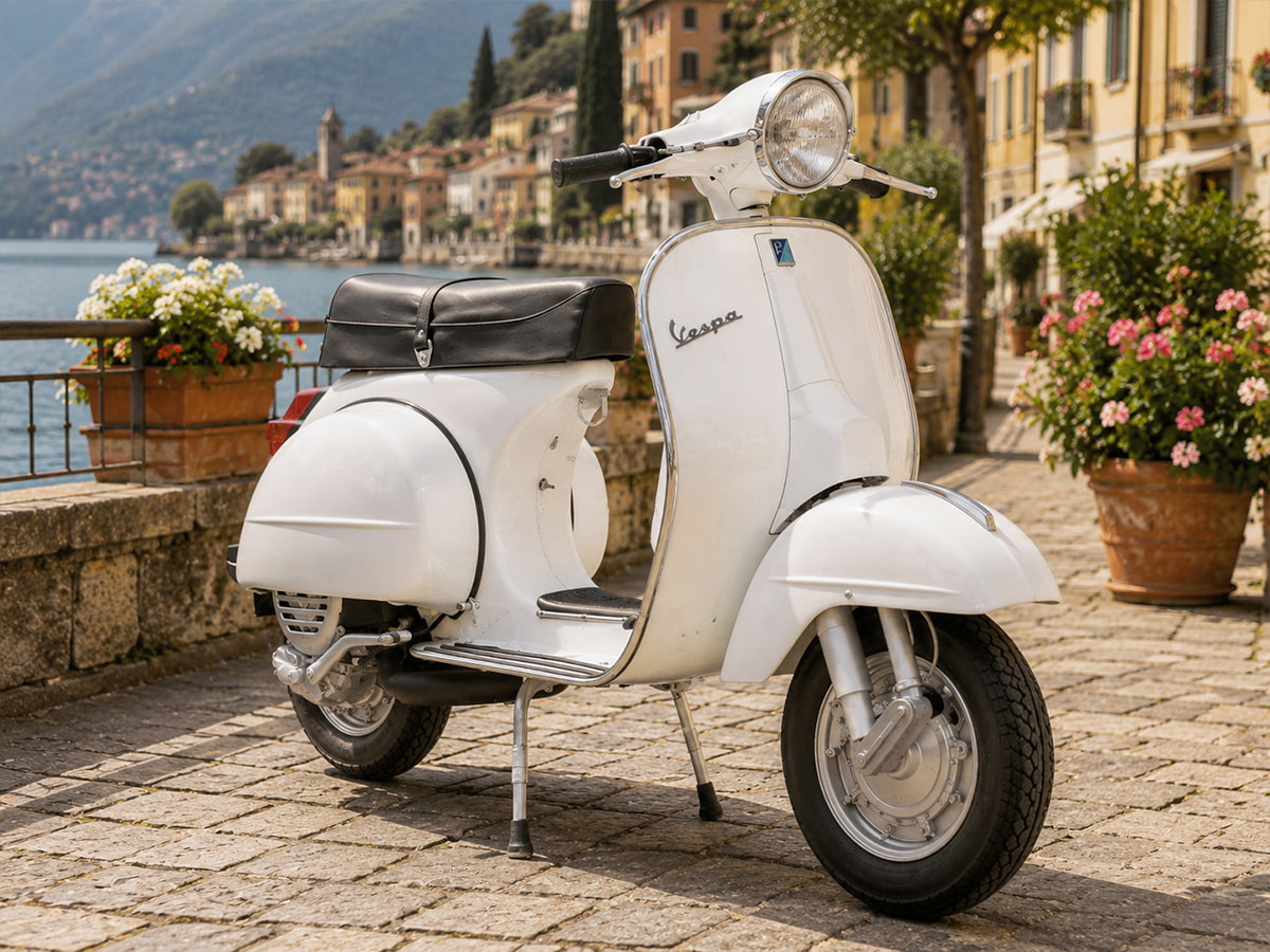 La PX : la Largeframe classique pour le quotidien, le voyage et les projets Vespa PX, grande Vespa classique en tôle