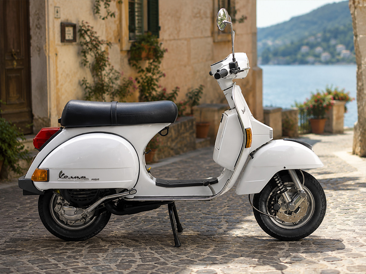La PX 125 Euro 3, dernière génération de la série Vespa PX 125 Euro 3, produite de 2011 à 2016