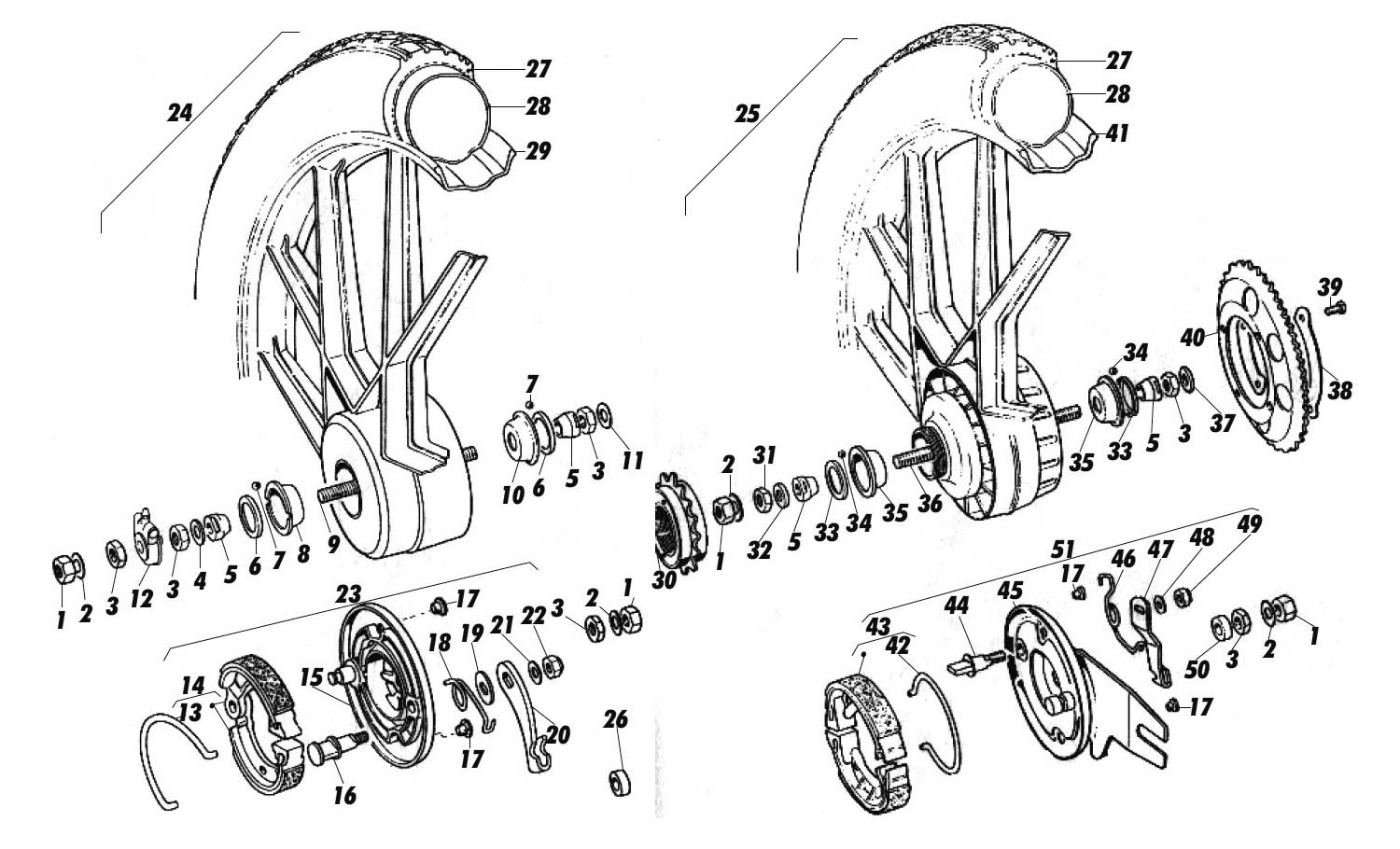 Puch Maxi monza racing ciclomotor ciclomotor mokick universal bum espejo abrazadera aproximadamente * 